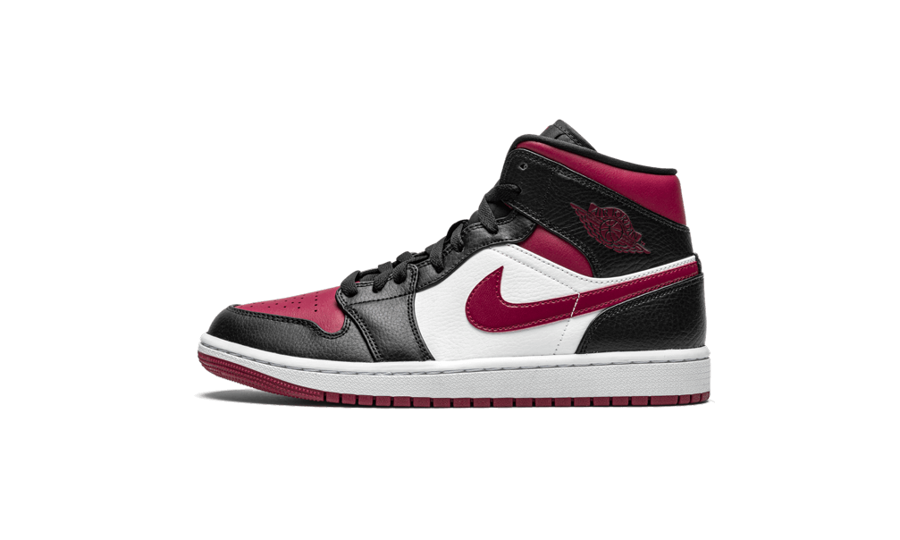 Air Jordan 1 Mid Bred Toe - Noir