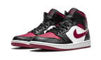 Air Jordan 1 Mid Bred Toe - Noir