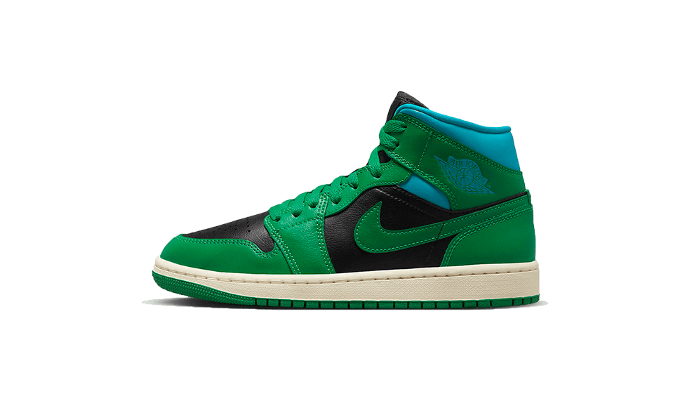 Air Jordan 1 Mid Lucky Green Aquatone - Vert