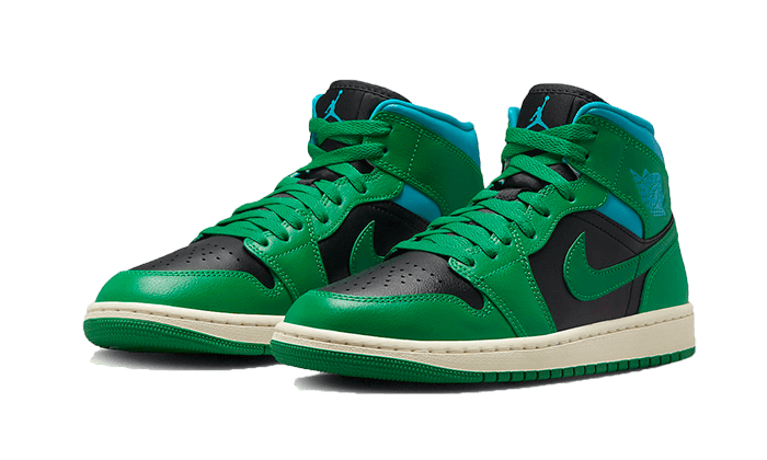 Air Jordan 1 Mid Lucky Green Aquatone - Vert