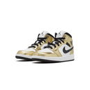 Air Jordan 1 Mid Metallic Gold Black White