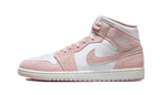 Air Jordan 1 Mid Pink Suede - Noir