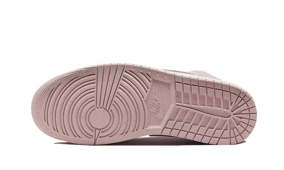 Air Jordan - Air Jordan 1 Mid Pink Suede - Black