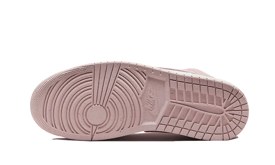 Air Jordan 1 Mid Pink Suede - Noir