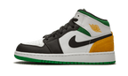 Air Jordan 1 Mid Se White Laser Orange Lucky Green - Orange