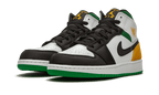 Air Jordan 1 Mid Se White Laser Orange Lucky Green - Orange