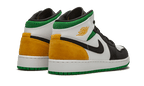 Air Jordan 1 Mid Se White Laser Orange Lucky Green - Orange