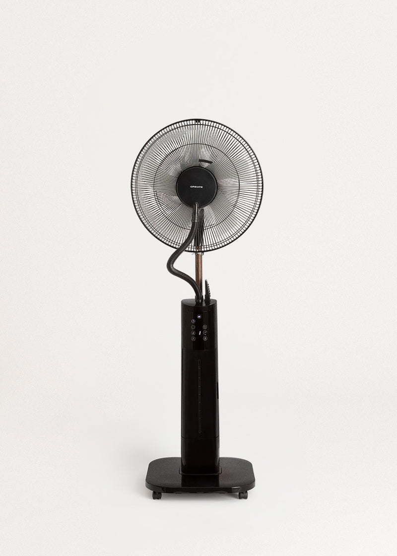 Air Mist Pro - Ventilador de niebla oscilante con control remoto - Negro