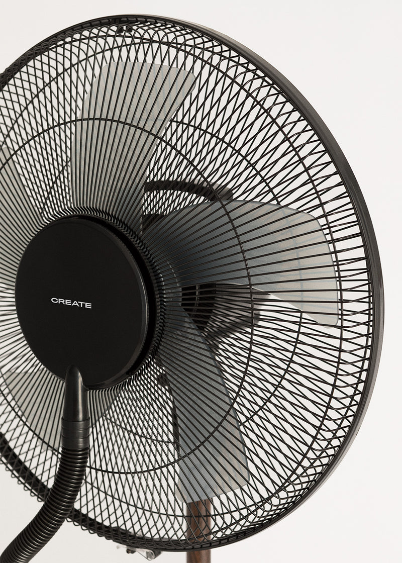 Air Mist Pro - Ventilador de niebla oscilante con control remoto - Negro