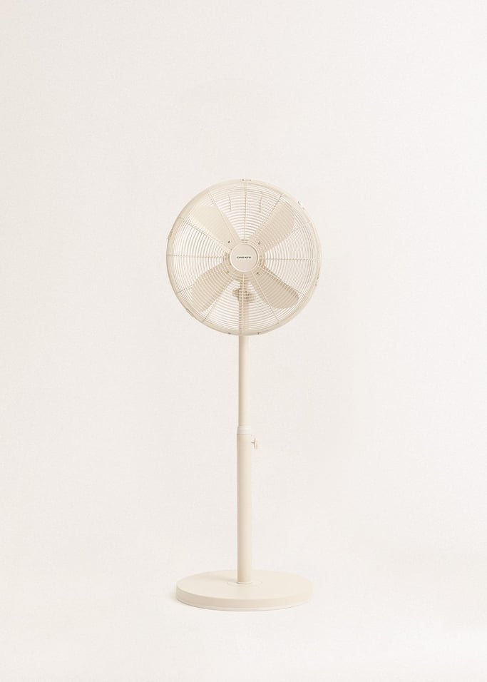 Air Stand Easy - 50W Adjustable Oscillating Pedestal Fan - Off-White