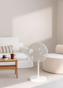 Air Stand Easy - 50W Adjustable Oscillating Pedestal Fan - Off-White