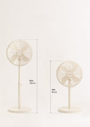 Air Stand Easy - 50W Adjustable Oscillating Pedestal Fan - Off-White
