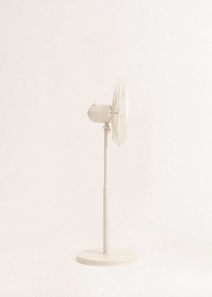 Air Stand Easy - 50W Adjustable Oscillating Pedestal Fan - Off-White