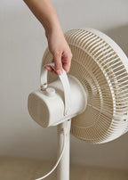 Air Stand Pliable - Ventilateur Sur Pied Pliable 50W - Blanc Cassé