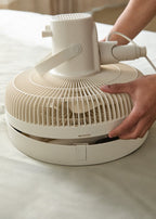 Air Stand Pliable - Ventilateur Sur Pied Pliable 50W - Blanc Cassé