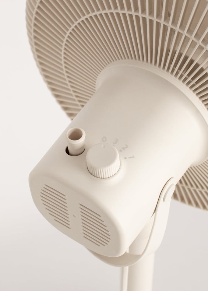 Air Stand Pliable - Ventilateur Sur Pied Pliable 50W - Blanc Cassé