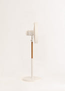 Air Stand Wood - Ventilateur Sur Pied Réglable Oscillant De Style Rétro 50 W - Blanc Cassé