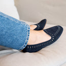 Loafer Ann Tuil Air - Velours Marine