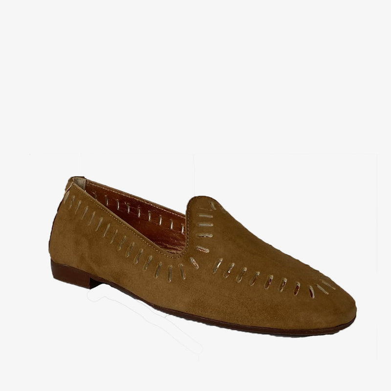 Loafer Ann Tuil Air - Velours Camel