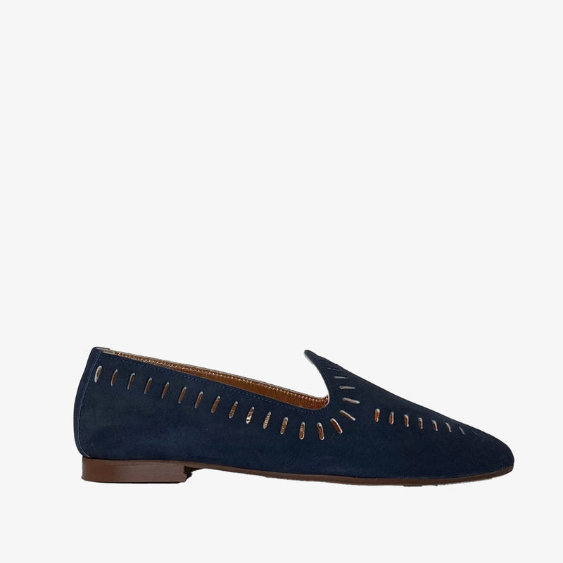 Loafer Ann Tuil Air - Velours Marine