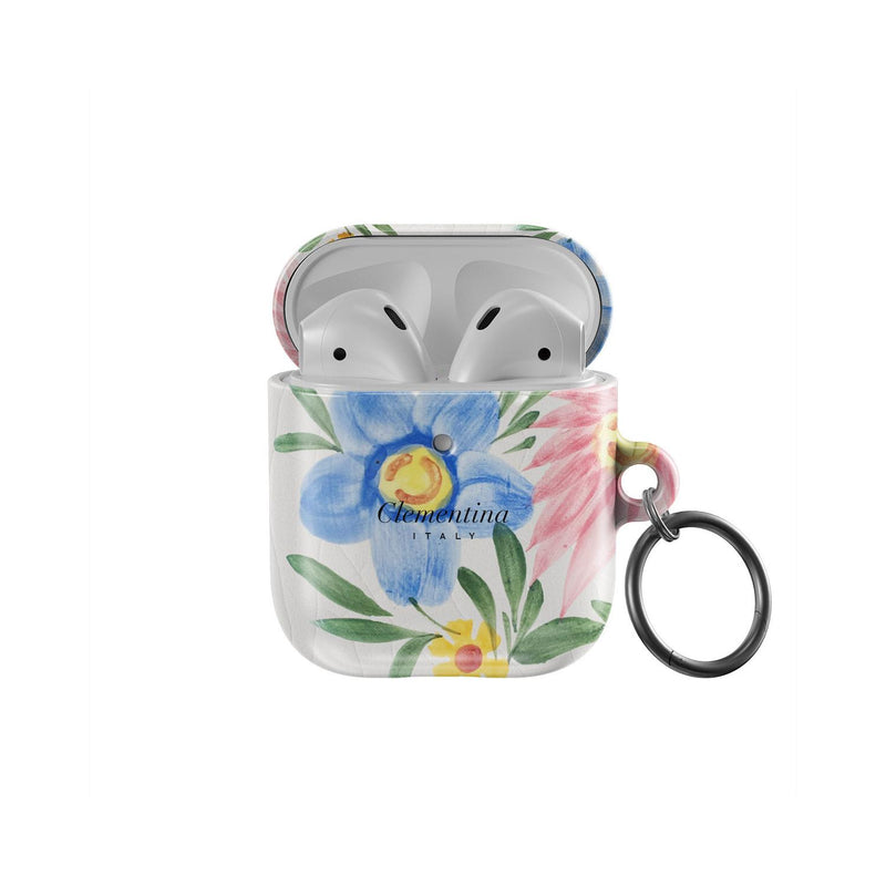 1940s Apple and Flower Design Case for AirPods 1/2