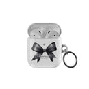 Coque Pour Airpods 1/2 Apple Avec Nœud Noir