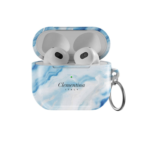 Coque Marble Azzurro Pour Apple Airpods 4