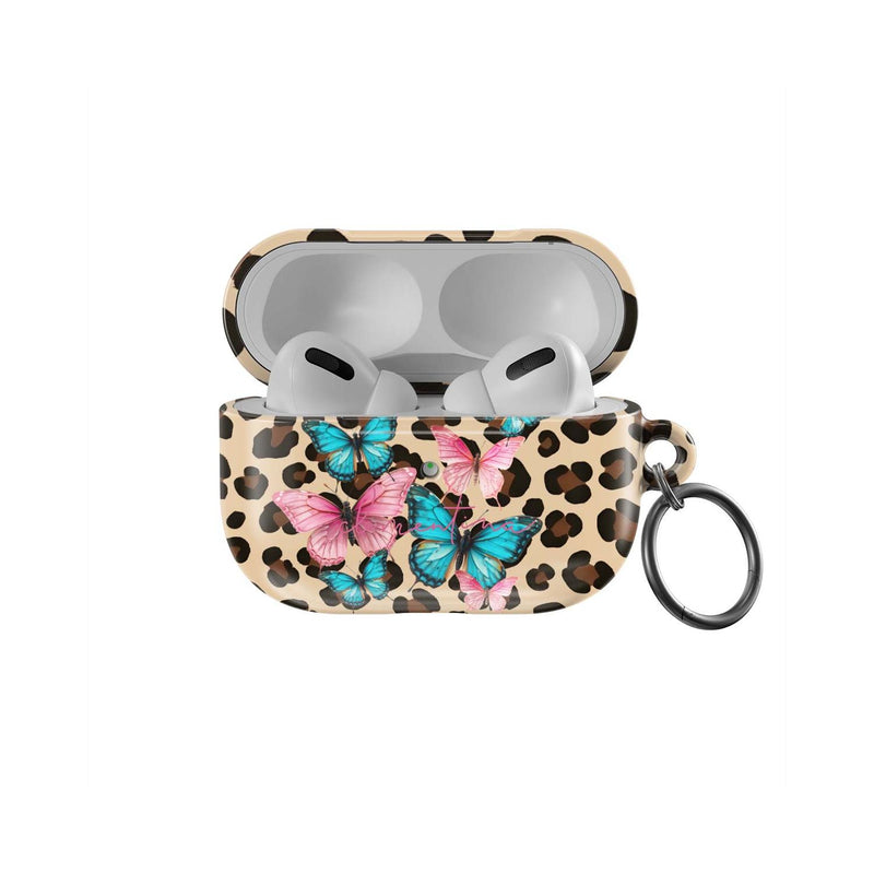 Coque Pour Apple Airpods Pro Motif Léopard Et Papillons