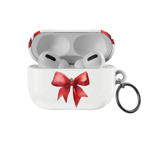 Coque Nœud Rouge Pour Apple Airpods Pro 3