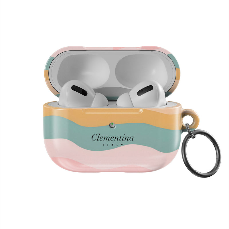 Coque Vague Arc-En-Ciel Pour Apple Airpods Pro 2