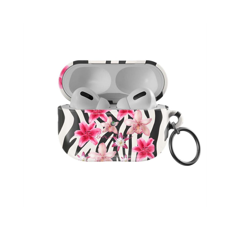 Coque Apple Airpods Pro Coque Zèbre Et Floral Pour