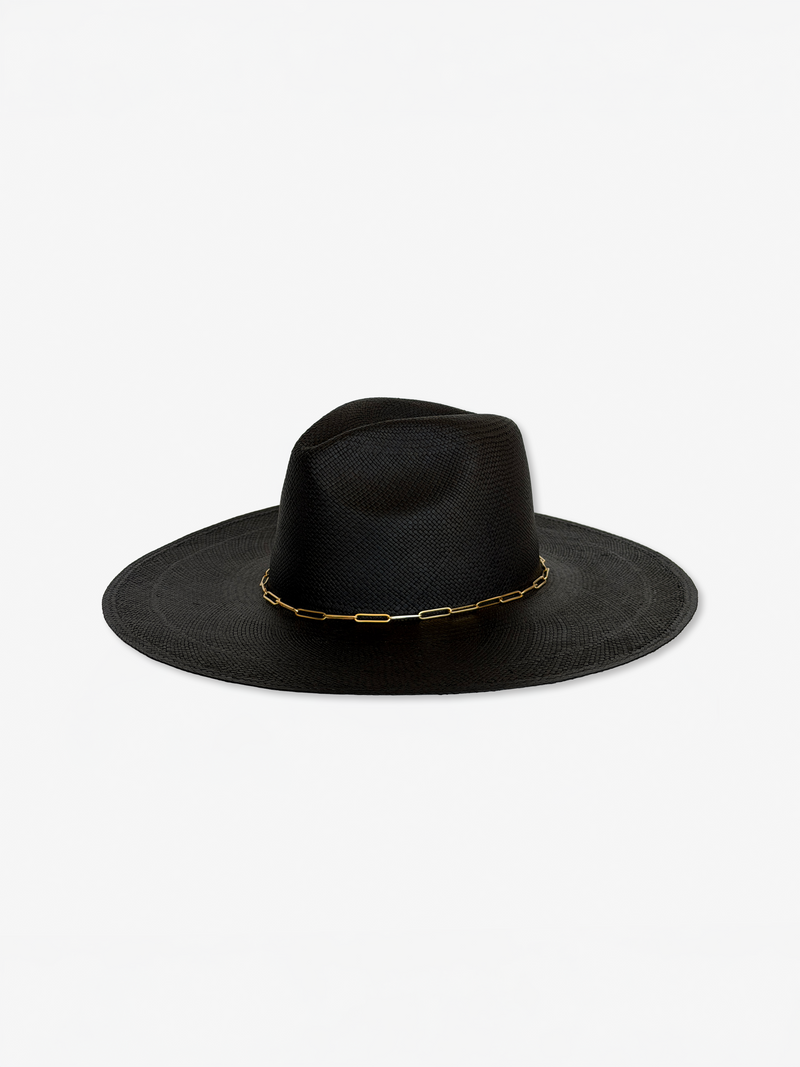 Alma Straw Hat - Black