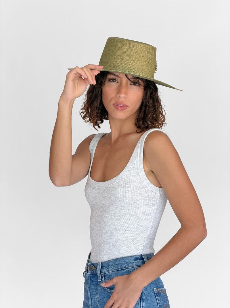 Chapeau Paille Alba - Sage
