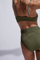 Haut de Maillot Alia - Kaki Smock