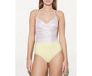 Maillot Une Pièce Phoenix - Yellow Seersucker