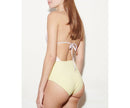 Maillot Une Pièce Phoenix - Yellow Seersucker