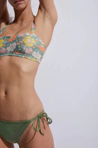 Braguita de bikini Serena - Caqui brillante