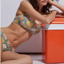 Taia Bikini Top - Flower Khaki