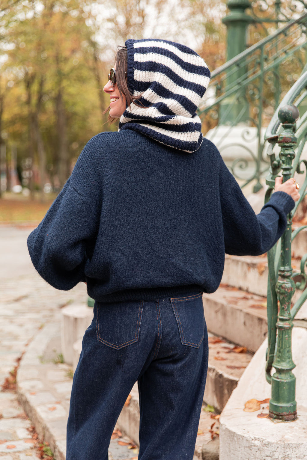 ALI Blu navy - Cardigan in lana