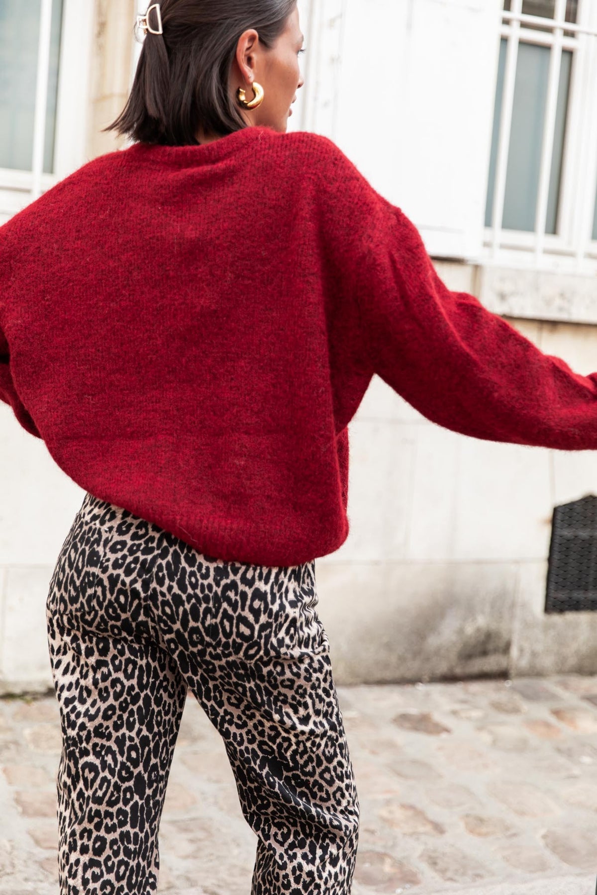 ALI Cherry - Wool Cardigan