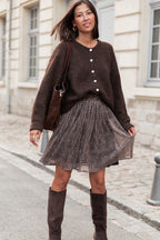 ALI Chocolat - Gilet Laine