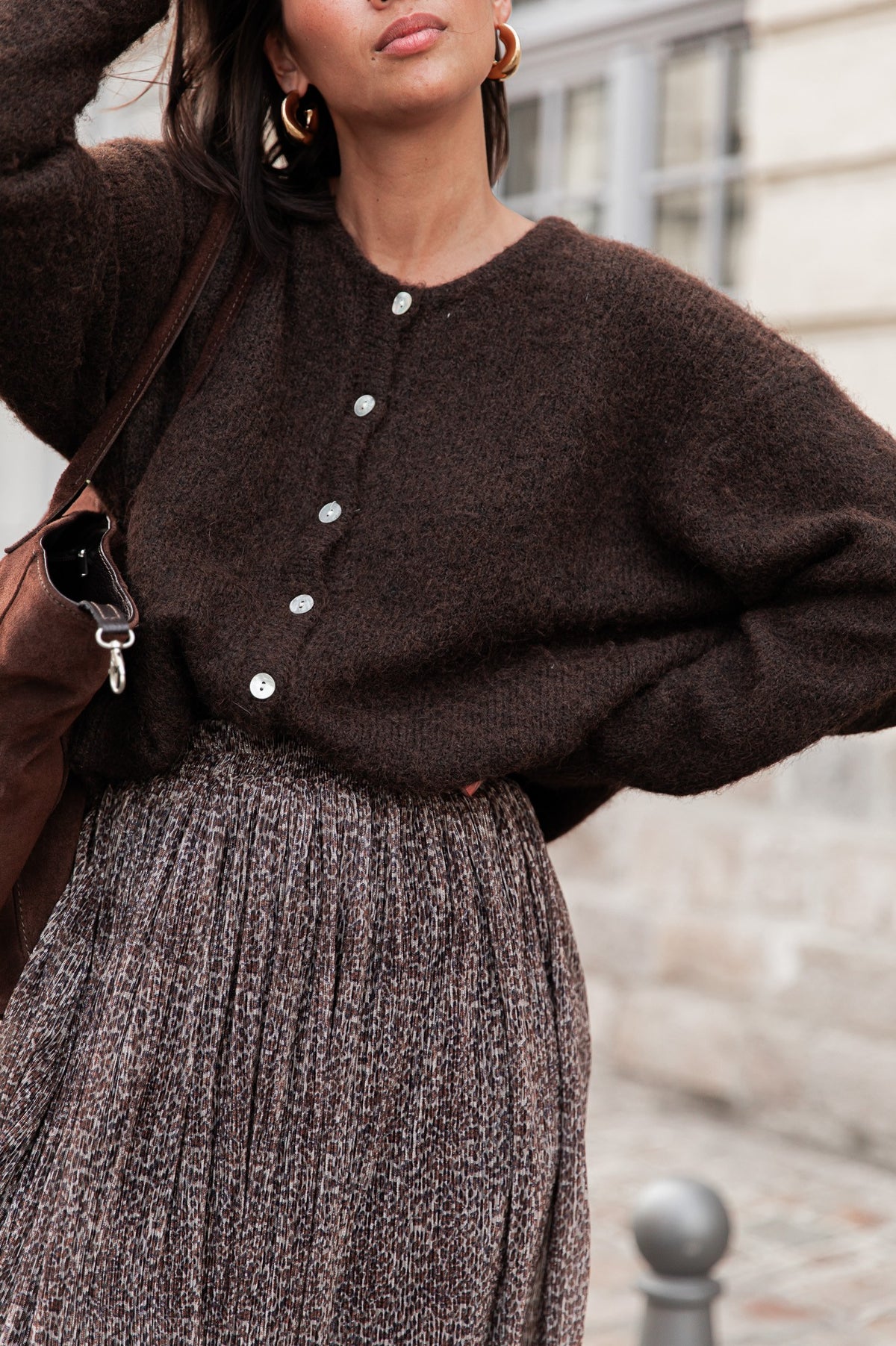 ALI Chocolat - Gilet Laine