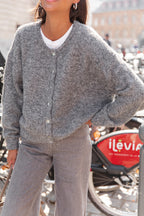 ALI Gris Anthracite - Gilet Laine
