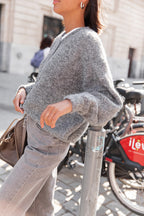 ALI Gris Anthracite - Gilet Laine
