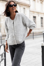 ALI Gris Clair - Gilet Laine