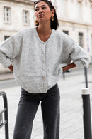 ALI Gris Clair - Gilet Laine