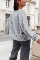 ALI Gris Foncé - Gilet Laine