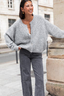 ALI Gris Foncé - Gilet Laine