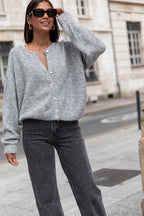 ALI Grigio scuro - Cardigan in lana