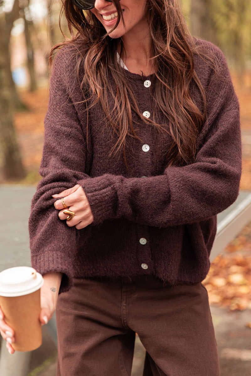 ALI Plum - Wool Vest